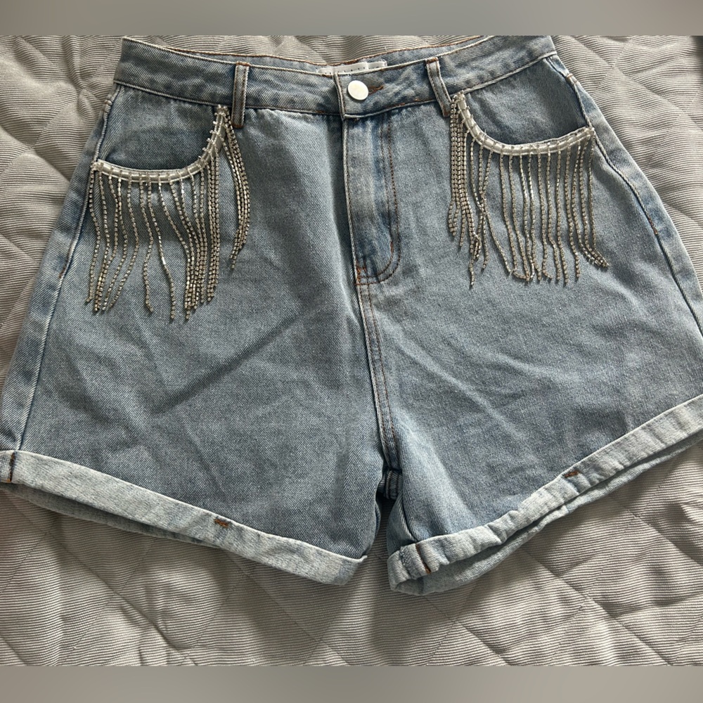 Bedazzled Jean Shorts